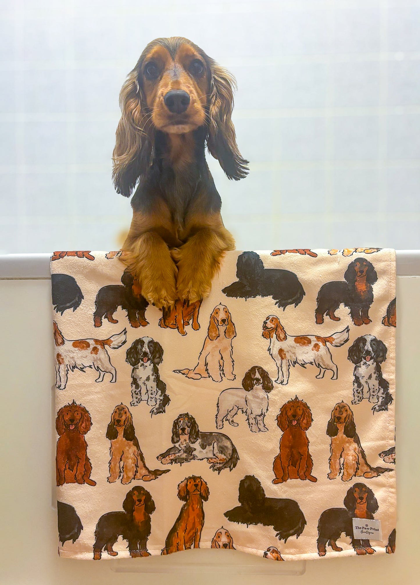 The Spaniel Dog Towel