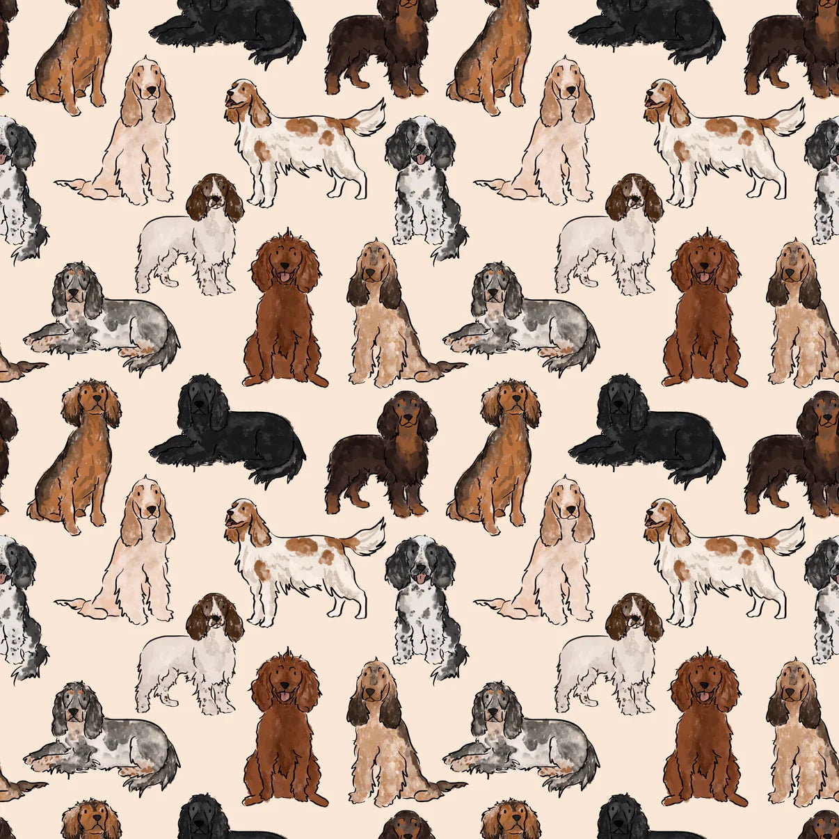 The Spaniels Dog Walking Bag