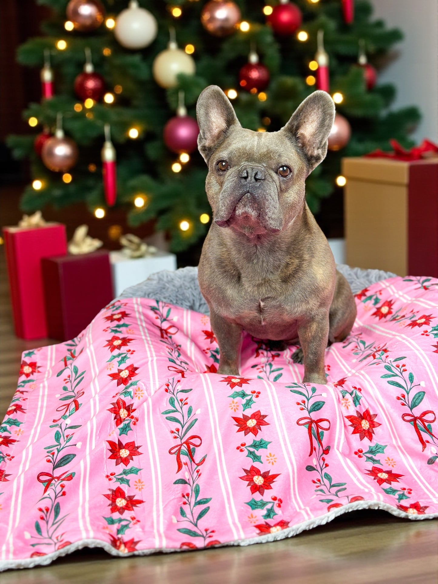 Merry Pinkmas Dog Blanket