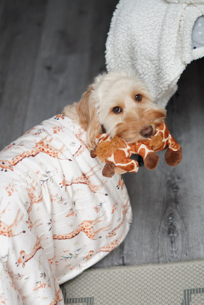 The Graceful Giraffe Dog Blanket