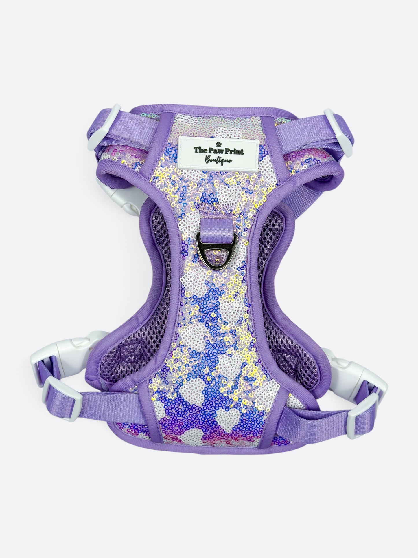 The Sassy in Sequins - Lilac Adventure Paws Harness