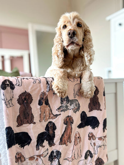 The Spaniel Dog Blanket