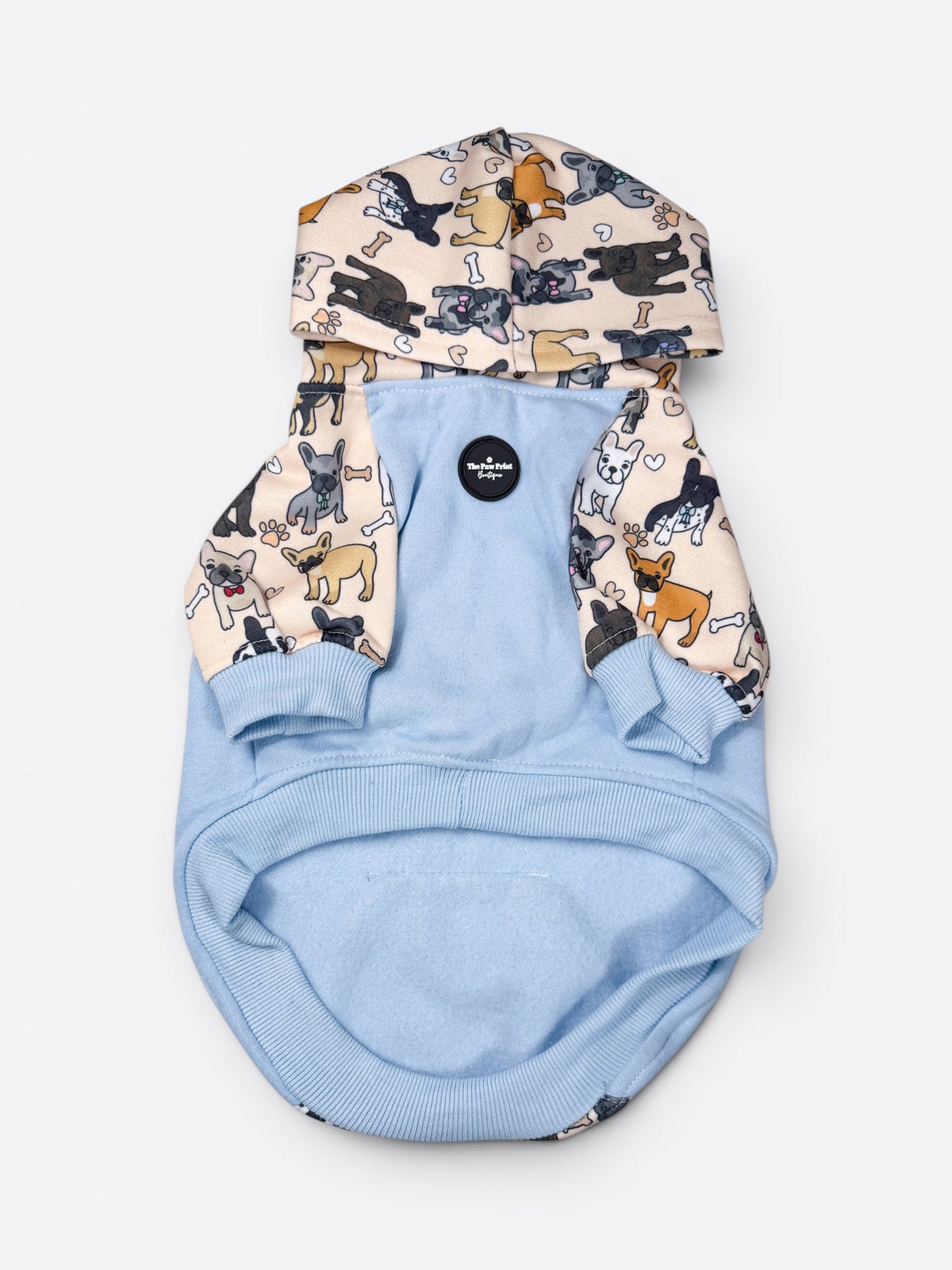 The French Bulldog Hoodie (Blue)