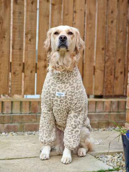 The Gold & Glittery Leopard Print Teddy Fleece