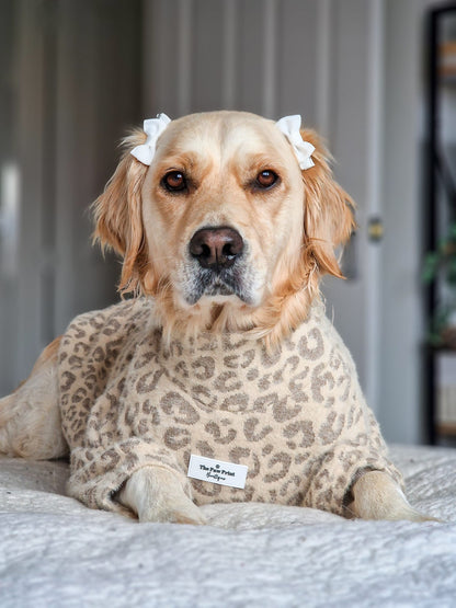 The Gold & Glittery Leopard Print Teddy Fleece