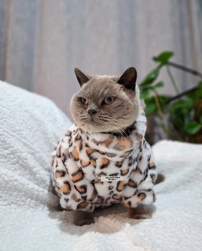 The Leopard Print (Orange & White) Fluffy & Fabulous Fleece