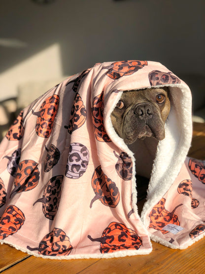 The Leopawrd Pupkins Dog Blanket