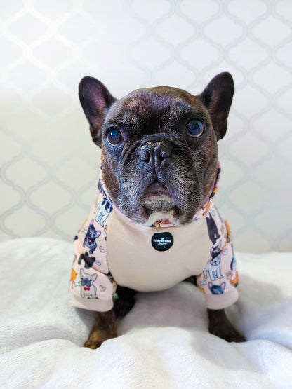 The French Bulldog Dog Hoodie - Beige