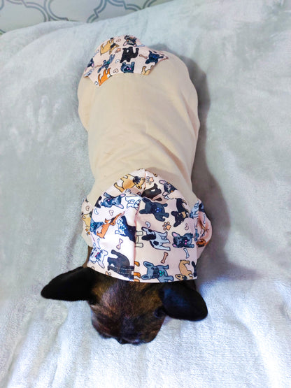 The French Bulldog Dog Hoodie - Beige