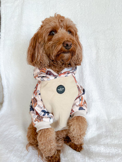 The Poodles & Doodles Dog Hoodie - Beige