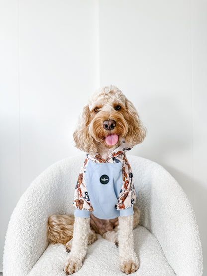 The Poodles & Doodles Dog Hoodie - Baby Blue