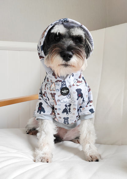 The Schnauzer Dog Hoodie - All Over Print