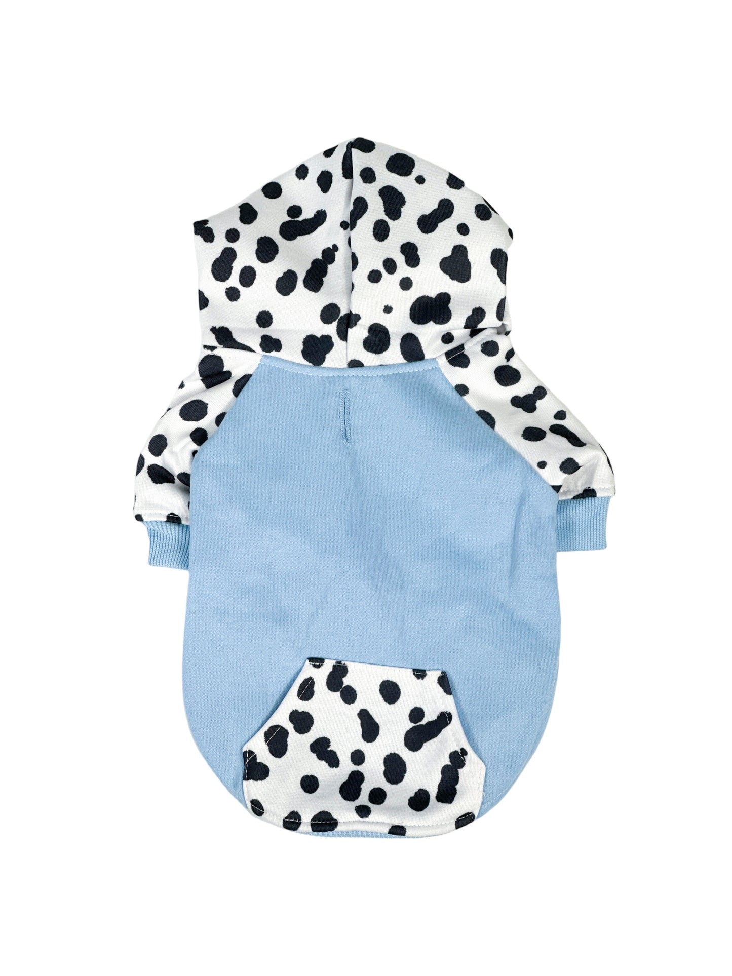 The Spots & Dots Dog Hoodie (Baby Blue)