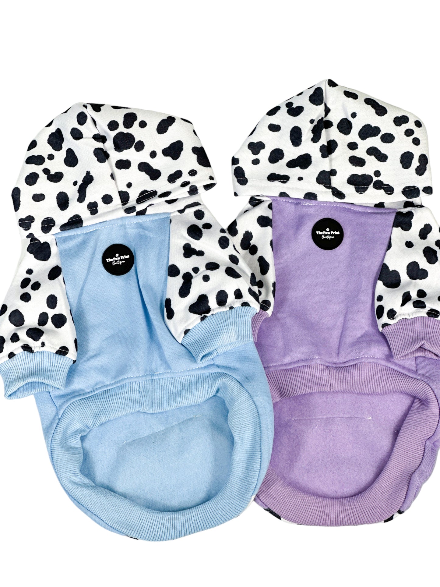 The Spots & Dots Dog Hoodie (Lilac)