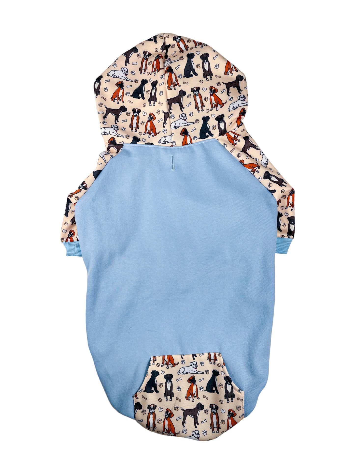 The Boxer Dog Hoodie - Baby Blue