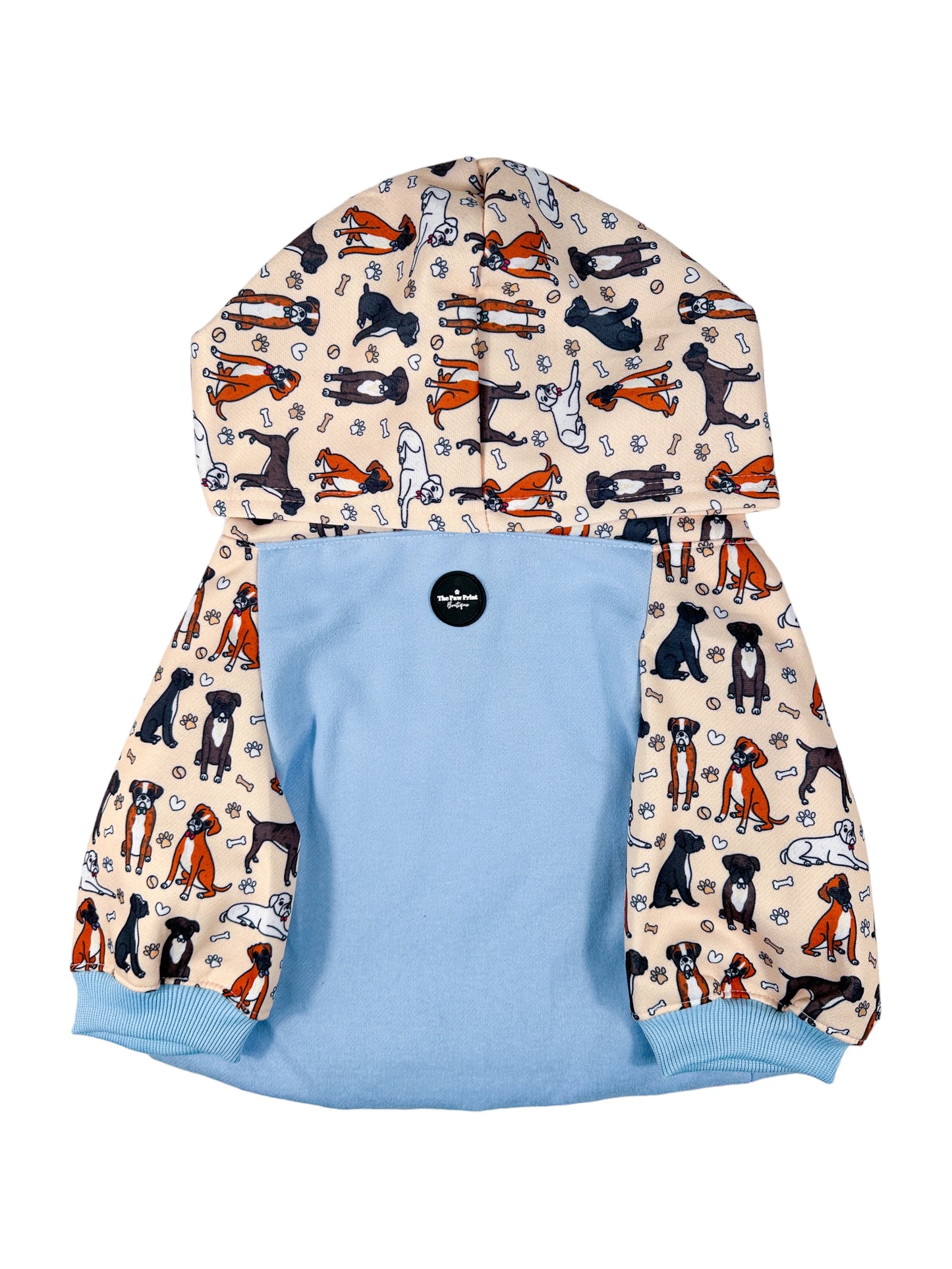 The Boxer Dog Hoodie - Baby Blue