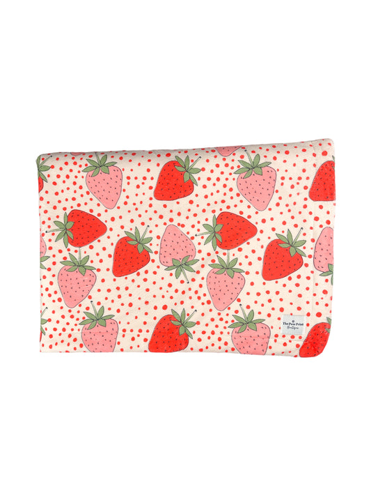 The Sweet Strawberries Dog Blanket