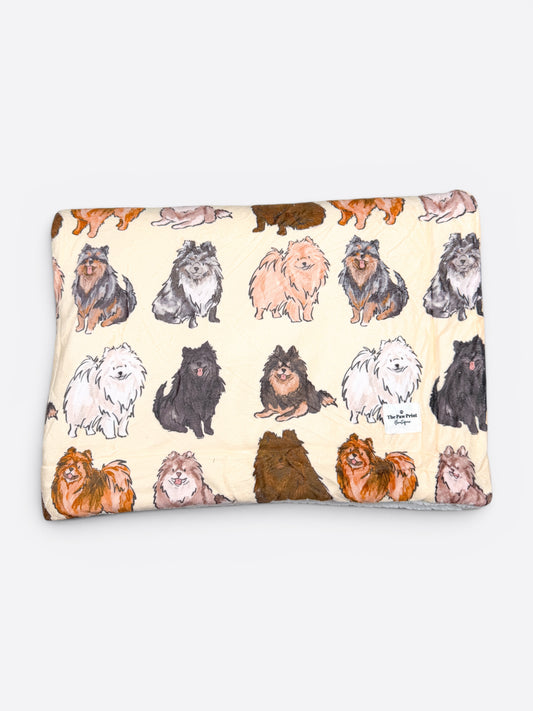 Pomeranian Dog Blanket