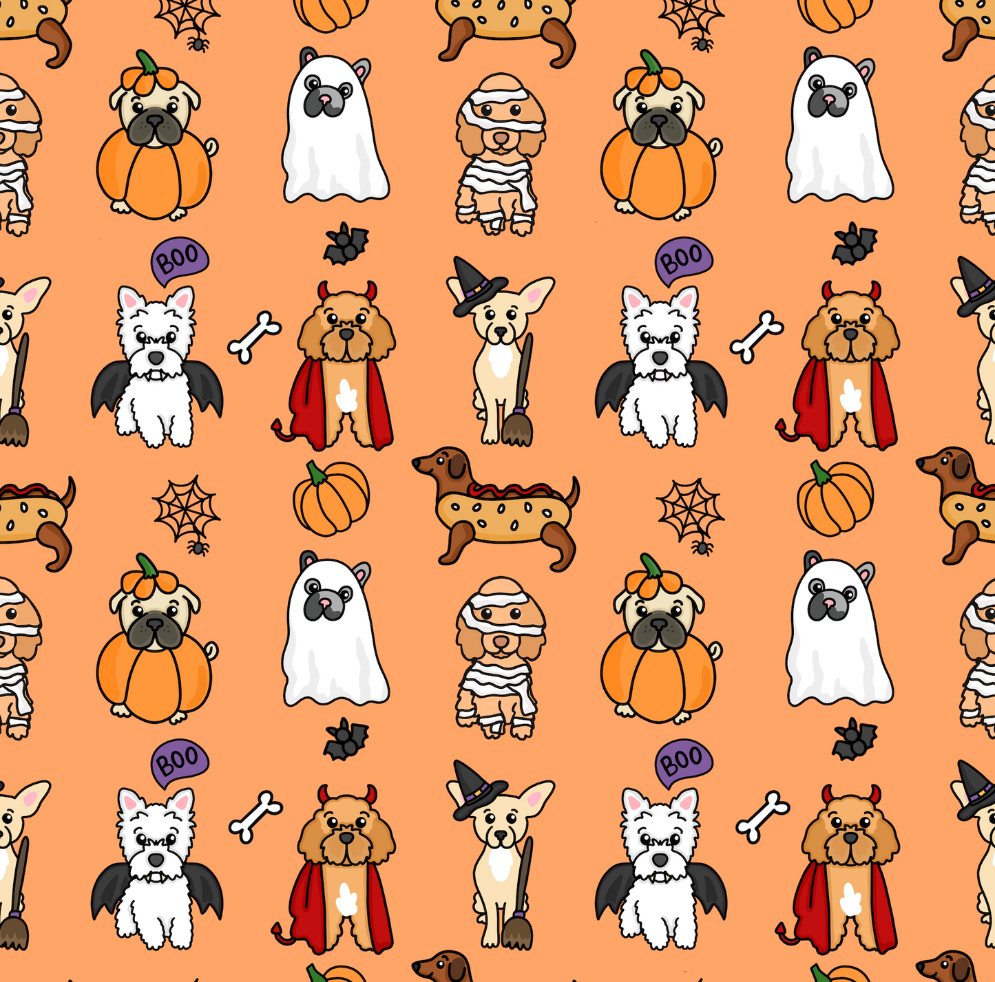 The Happy Howloween Hoodie (Orange)