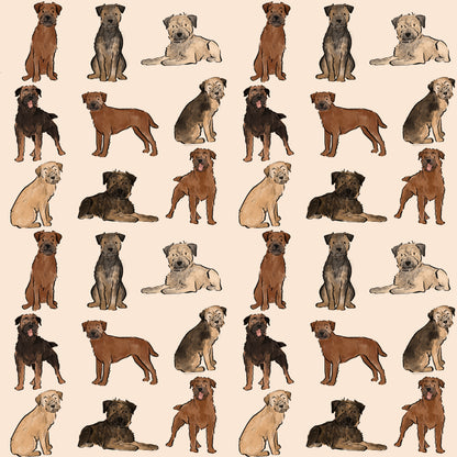 The Border Terrier Dog Walking Bag